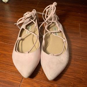 Steve Madden Pink Suede Ballet Flats 7